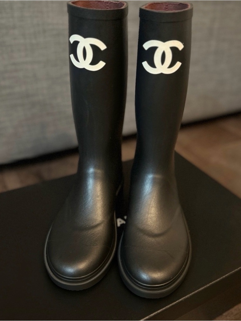 CHANEL Wellington Rain Boots - Picture 2 of 5